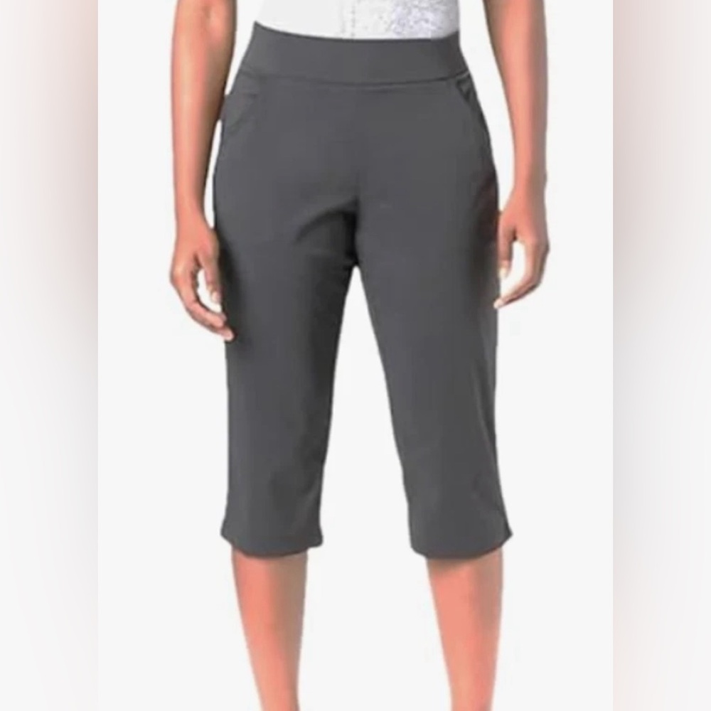 Columbia Women's Anytime Casual Active Fit Pull On Capri City Grey Size M